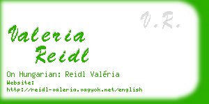 valeria reidl business card
